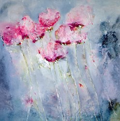 Bliss II by Emilija Pasagic - Original Painting on Box Canvas sized 48x48 inches. Available from Whitewall Galleries